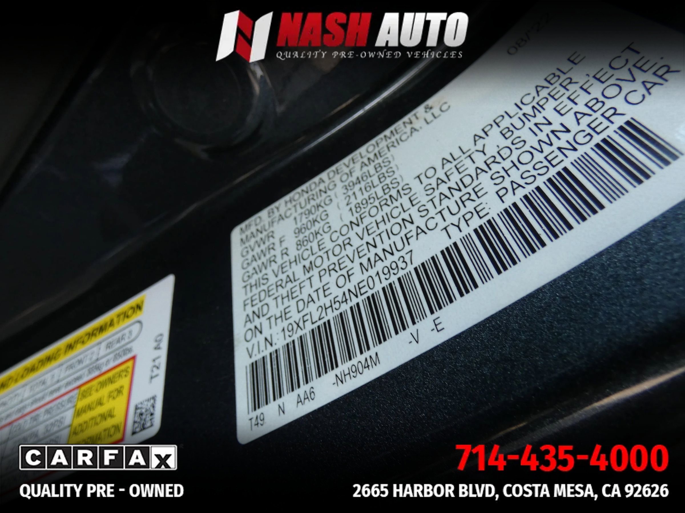 Used 2022 Honda Civic LX image 69