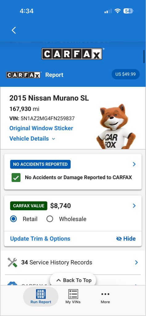 Used 2015 Nissan Murano SL w/ SL Technology Package FWD image 34