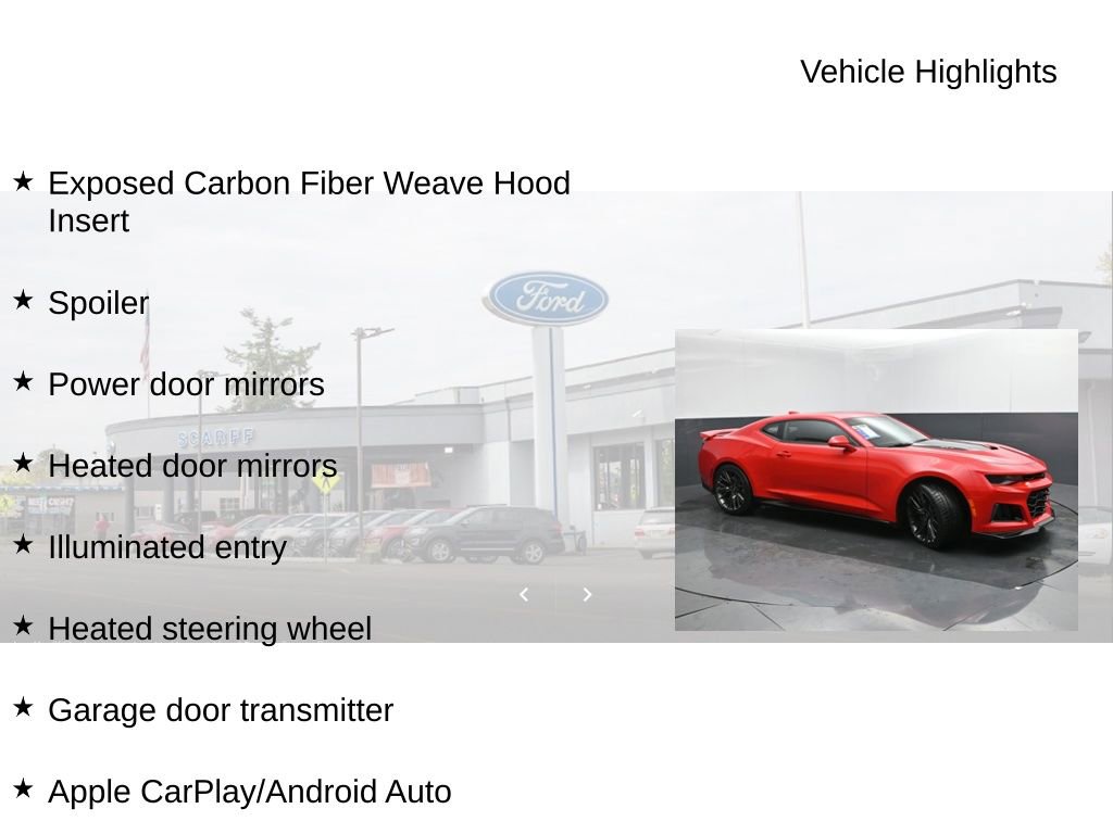 Used 2017 Chevrolet Camaro ZL1 image 21