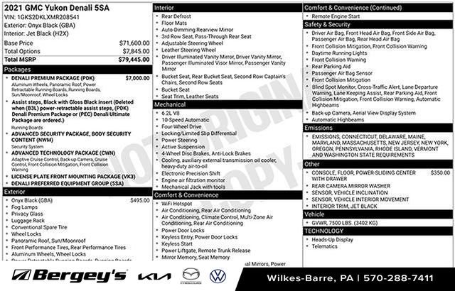 Used 2021 GMC Yukon Denali w/ Denali Premium Package image 40