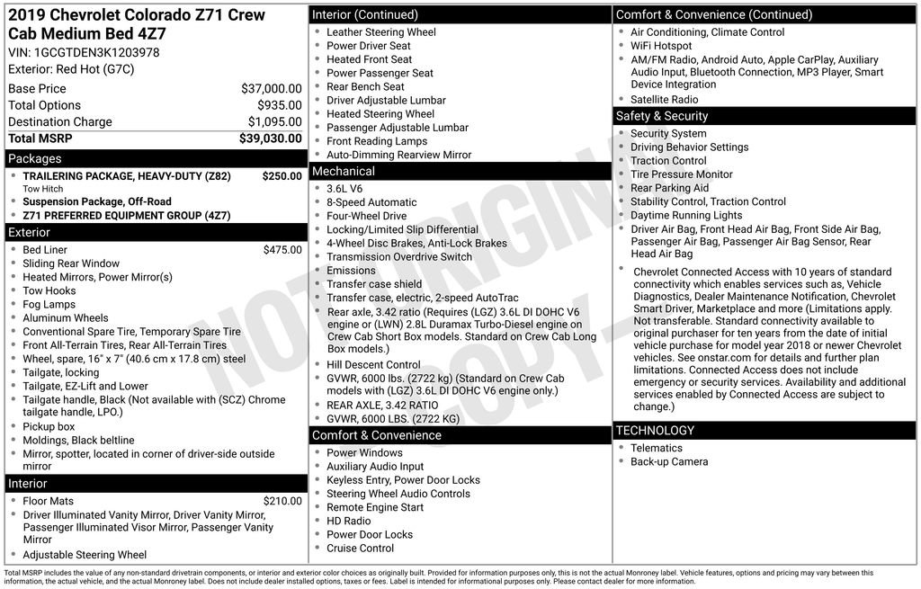 Used 2019 Chevrolet Colorado Z71 image 10