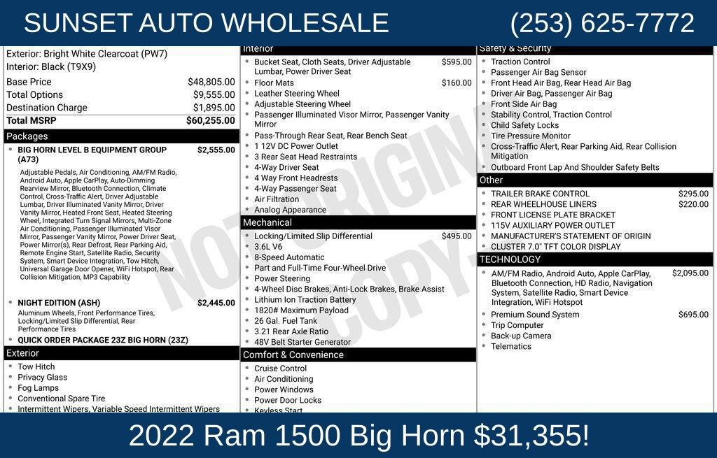 Used 2022 RAM 1500 Big Horn AWD/4WD image 34