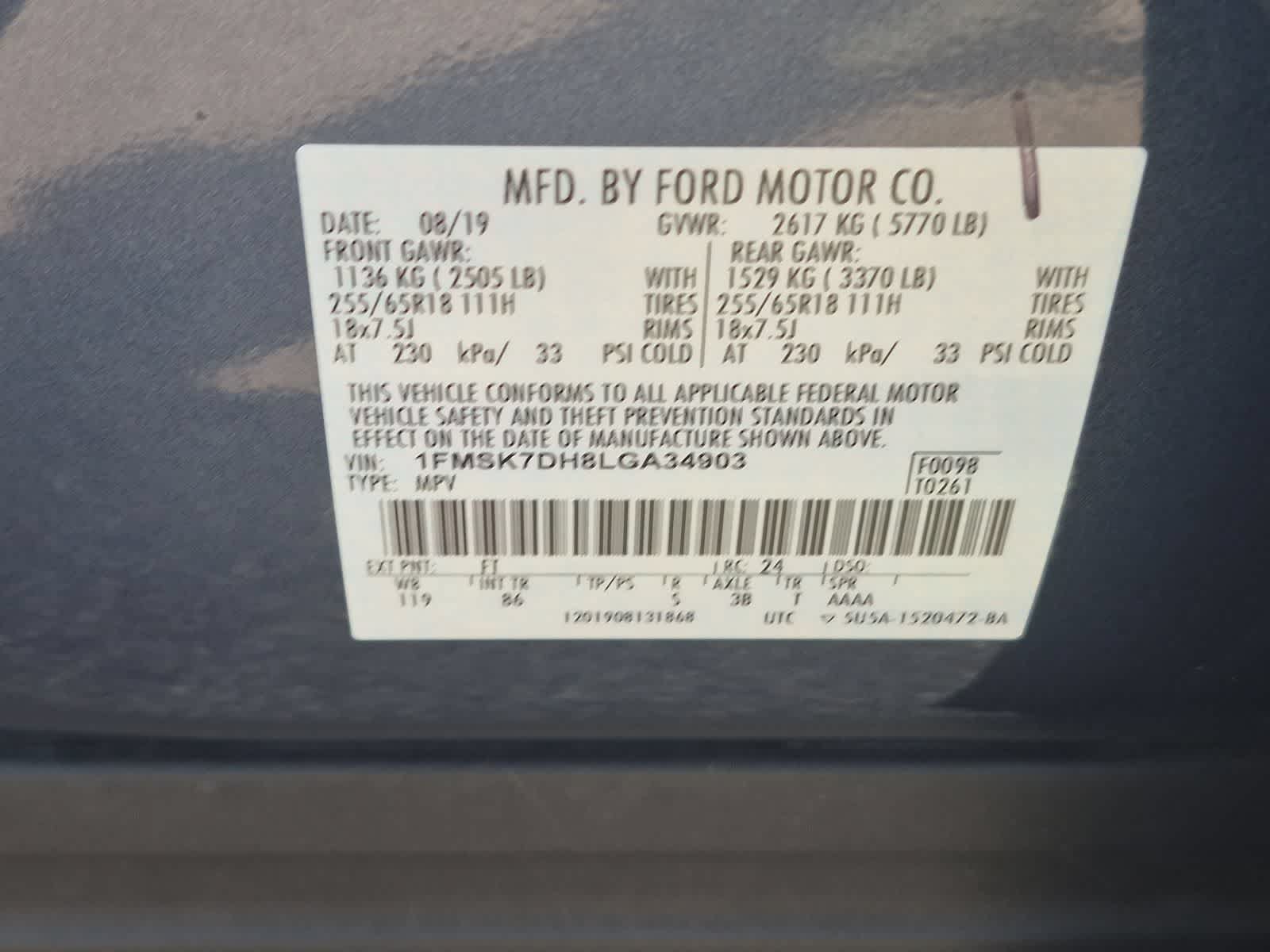Used 2020 Ford Explorer XLT RWD image 35