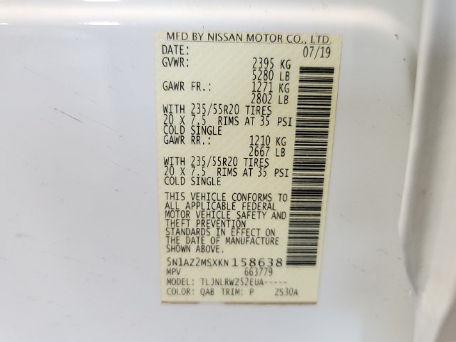 Used 2019 Nissan Murano SL AWD/4WD image 35