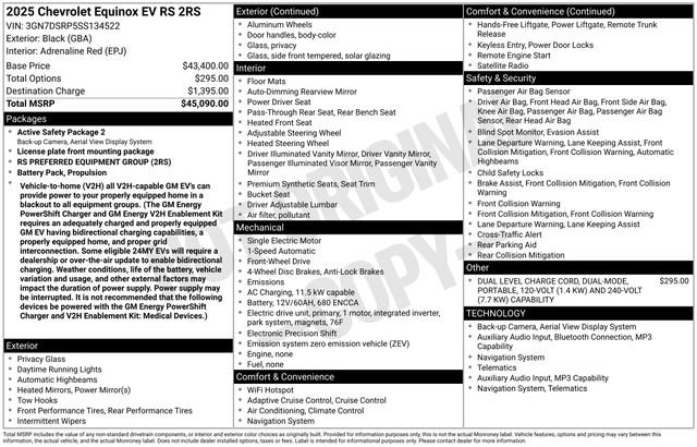 Used 2025 Chevrolet Equinox EV RS FWD image 4