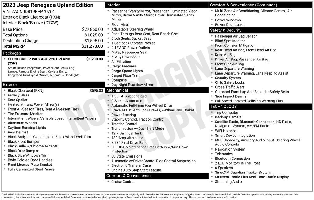 Used 2023 Jeep Renegade Latitude AWD/4WD image 45