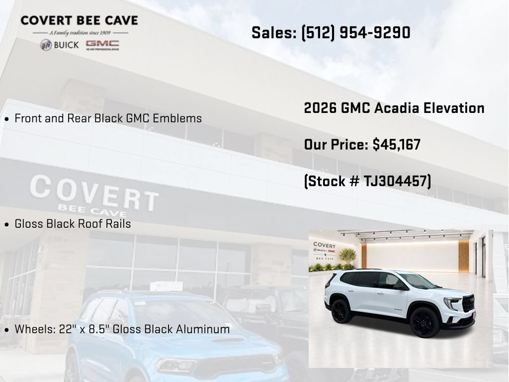New 2026 GMC Acadia Elevation w/ Black Edition FWD image 13