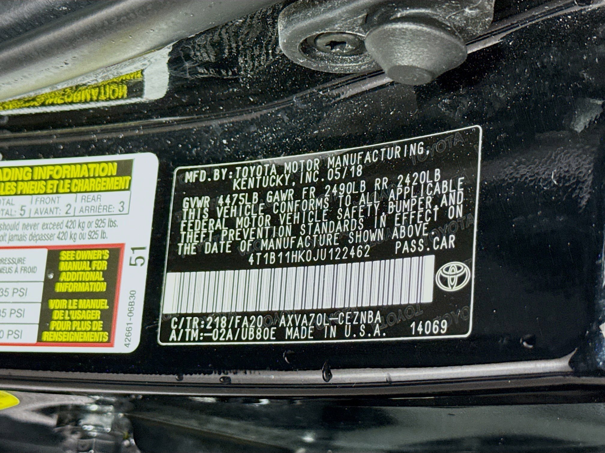 Used 2018 Toyota Camry LE image 39