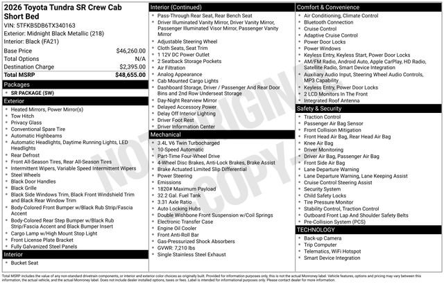 Used 2026 Toyota Tundra SR AWD/4WD image 17