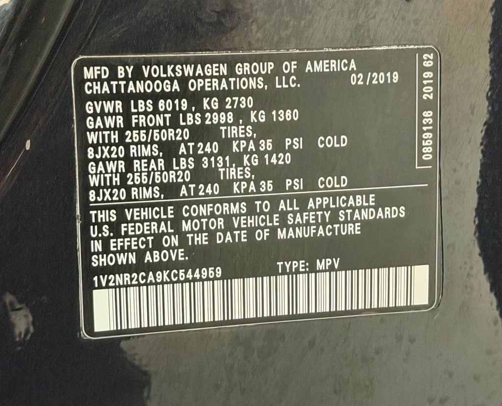 Used 2019 Volkswagen Atlas SEL Premium image 32