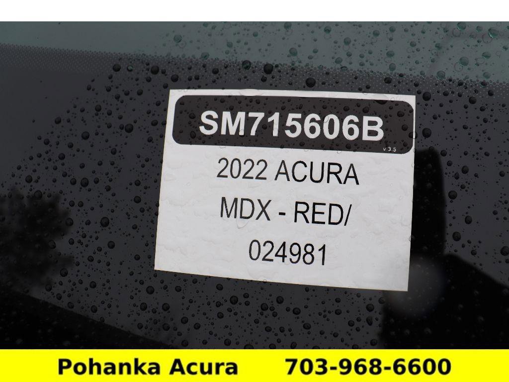 Certified 2022 Acura MDX A-Spec image 37