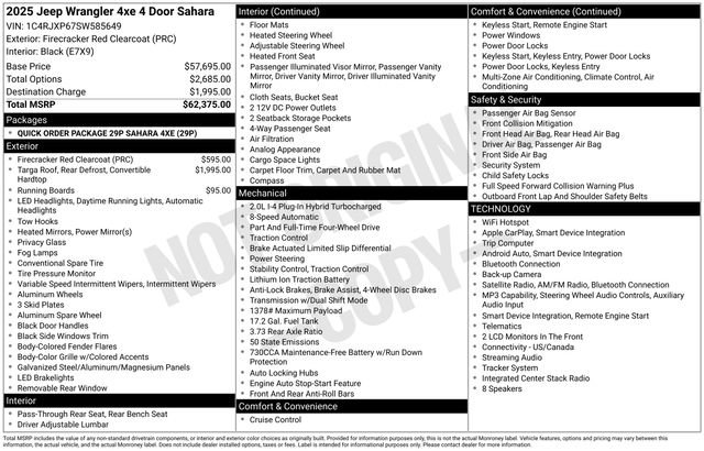 Used 2025 Jeep Wrangler Unlimited Sahara image 33