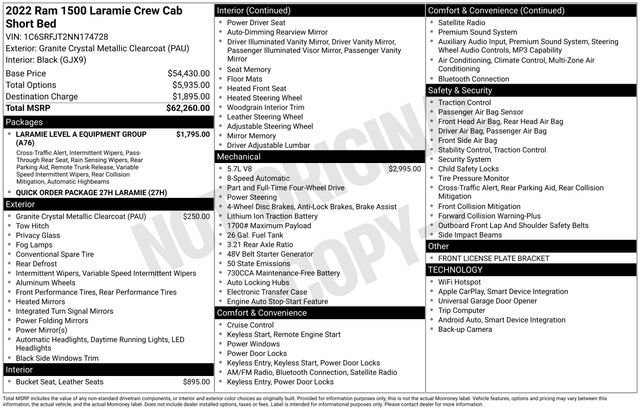 Used 2022 RAM 1500 Laramie image 35