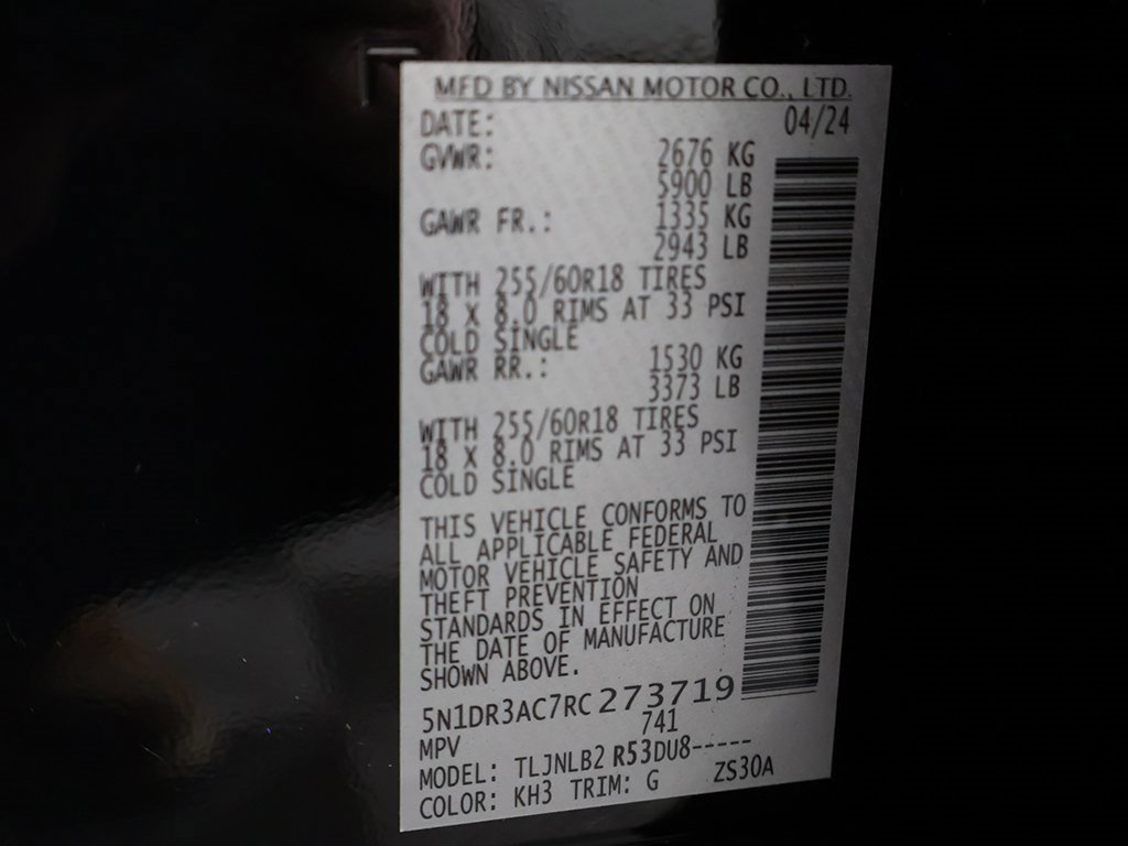 Used 2024 Nissan Pathfinder S image 48