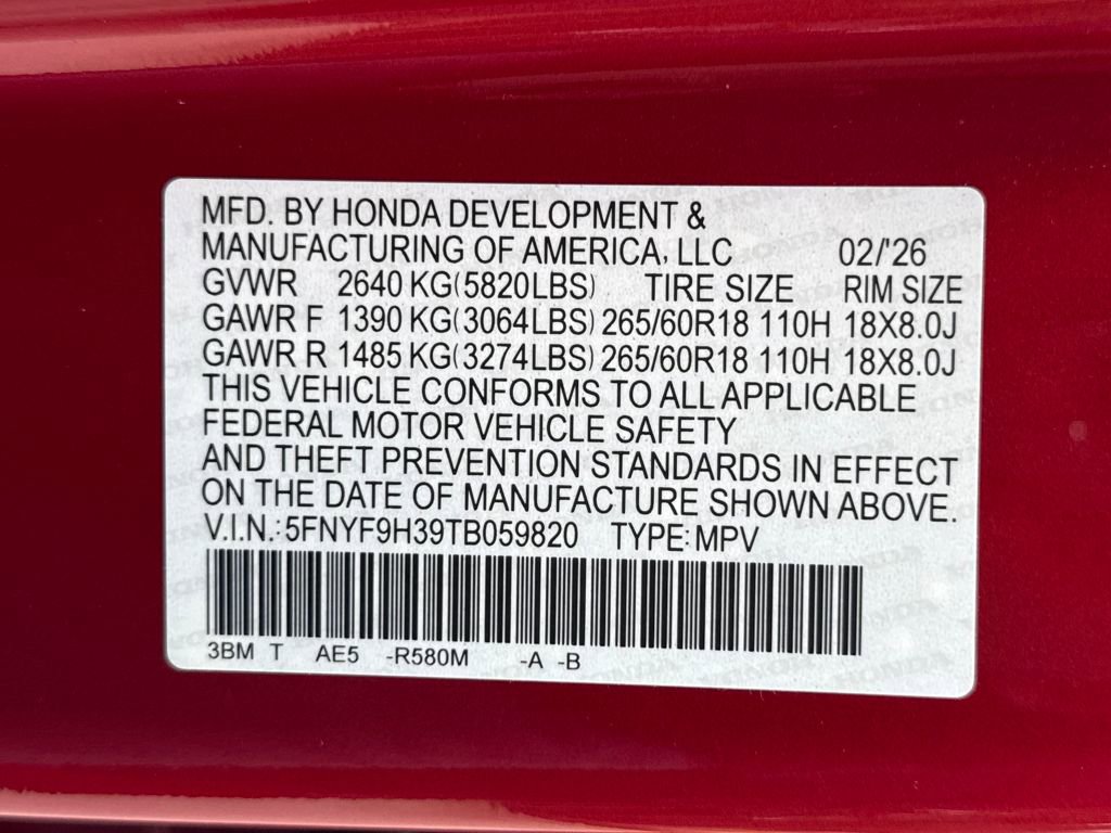 New 2026 Honda Passport RTL image 28