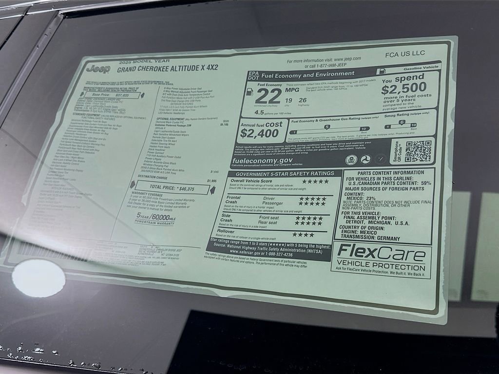 New 2025 Jeep Grand Cherokee Altitude image 20