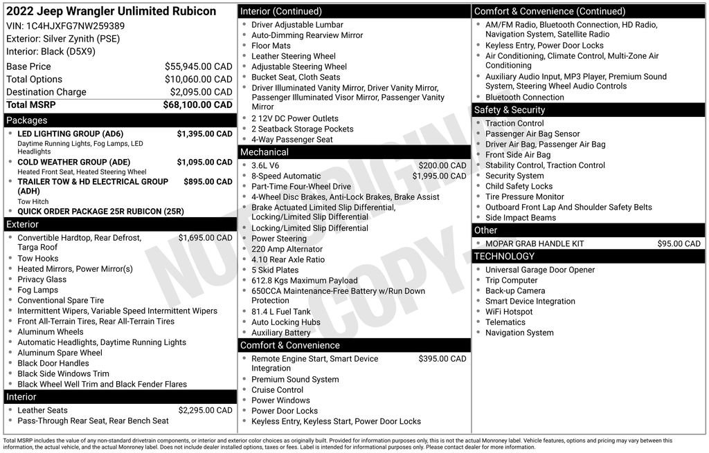 Used 2022 Jeep Wrangler Unlimited Rubicon w/ LED Lighting Group image 13