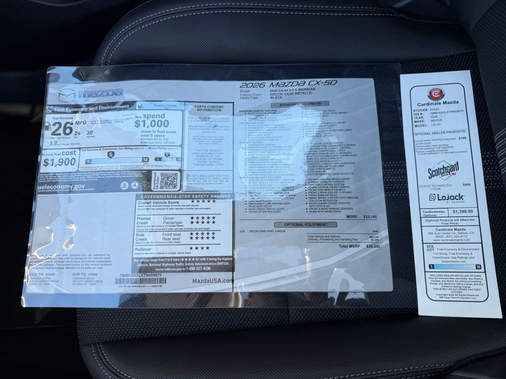 New 2026 MAZDA CX-50 Meridian Edition image 33