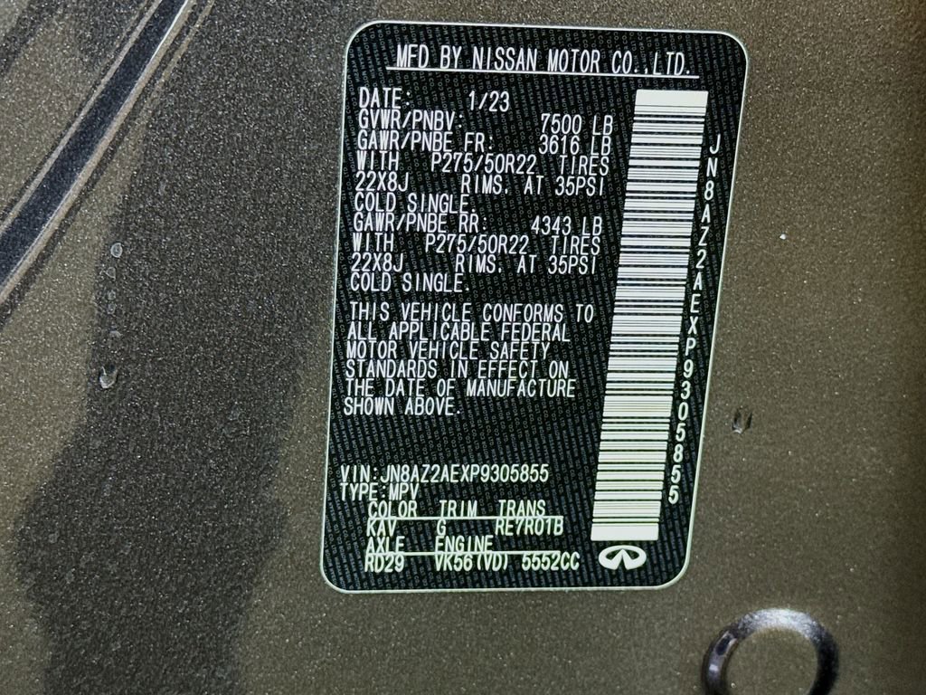 Certified 2023 INFINITI QX80 Premium Select w/ Cargo Package image 44