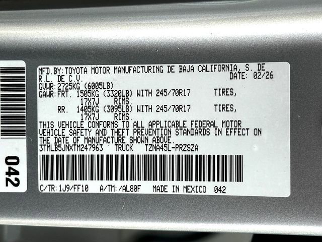 New 2026 Toyota Tacoma SR5 image 24