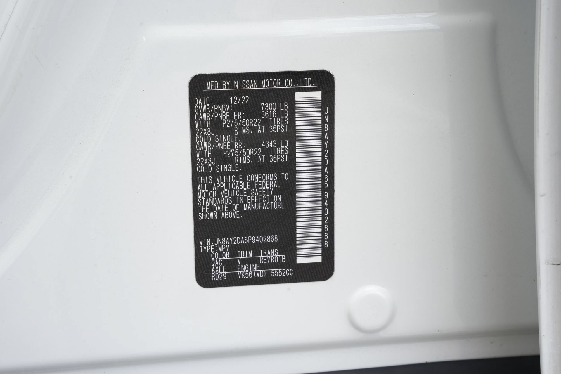 Used 2023 Nissan Armada Platinum w/ Captain's Chairs Package RWD image 30