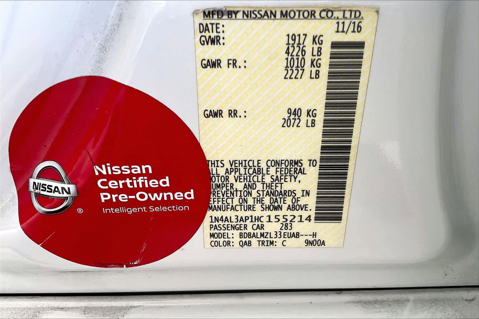 Used 2017 Nissan Altima 2.5 SV w/ Convenience Package FWD image 36