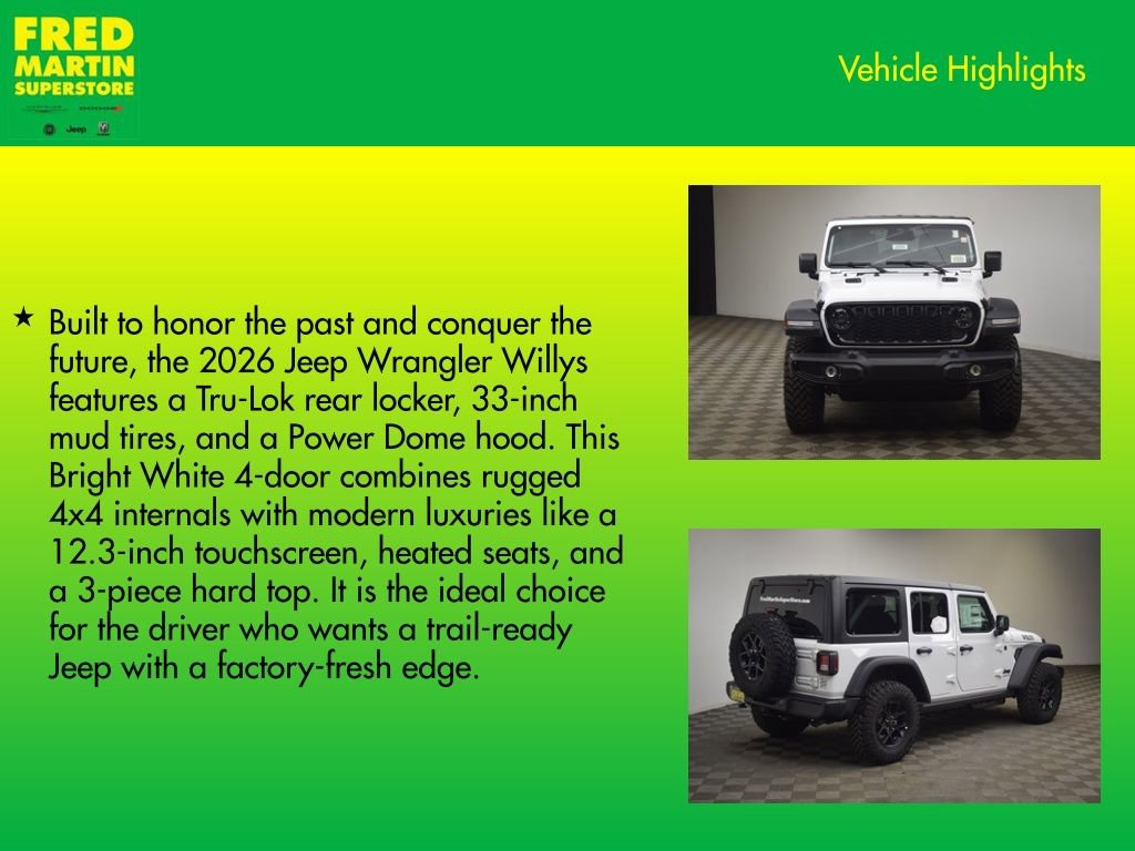 New 2026 Jeep Wrangler Willys image 8