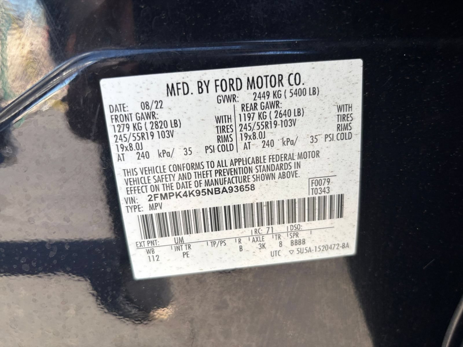 Used 2022 Ford Edge Titanium w/ Equipment Group 301A AWD/4WD image 31