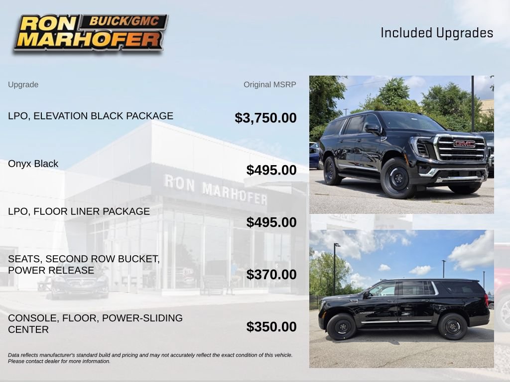 New 2026 GMC Yukon XL Elevation w/ LPO, Elevation Black Package AWD/4WD image 6