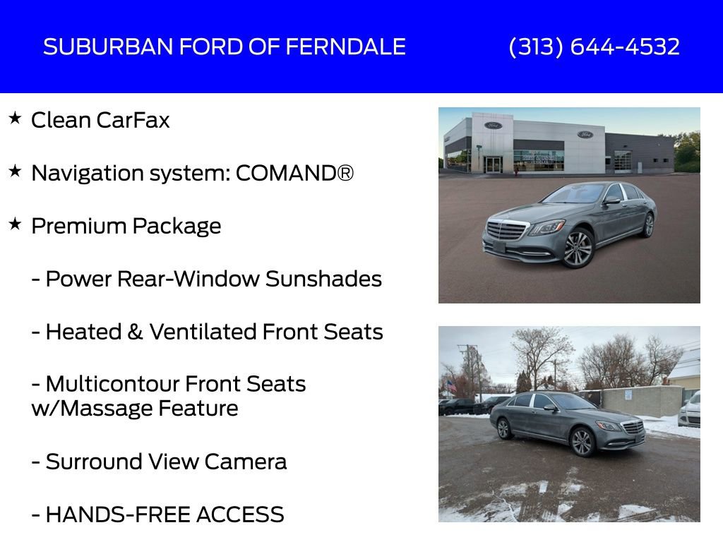 Used 2018 Mercedes-Benz S 450 4MATIC Sedan image 4