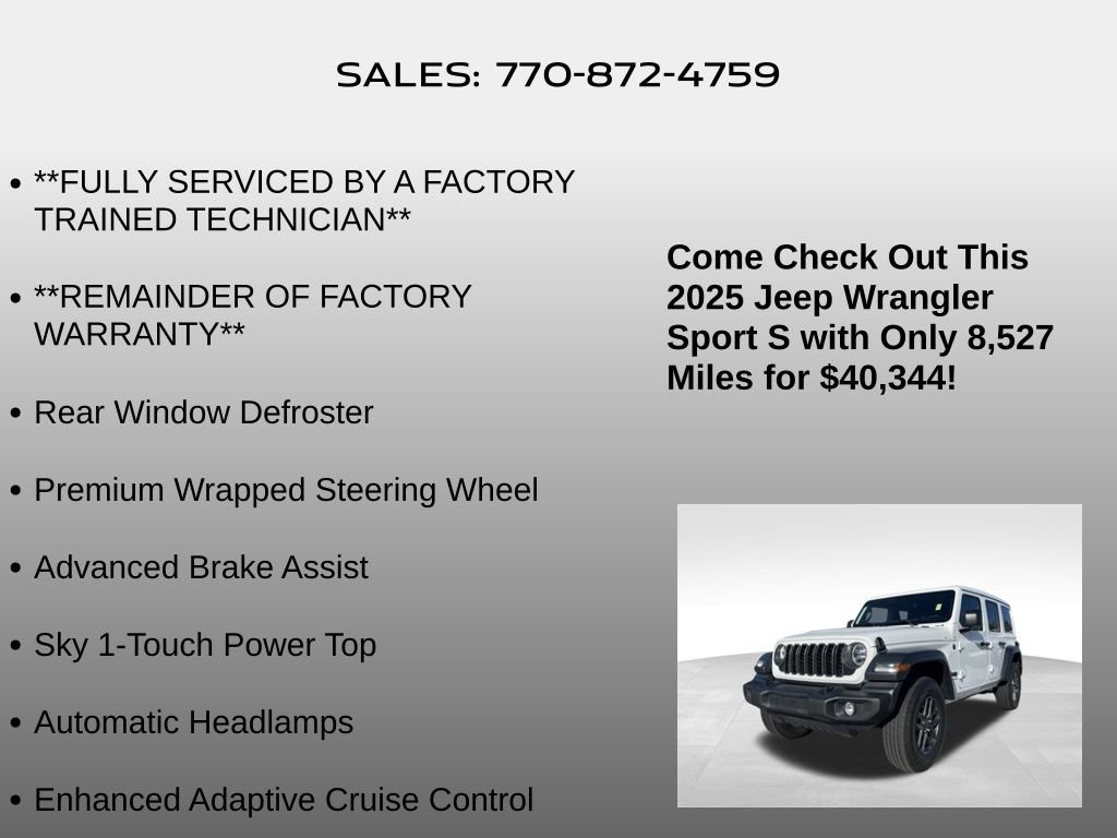 Used 2025 Jeep Wrangler Sport S image 15