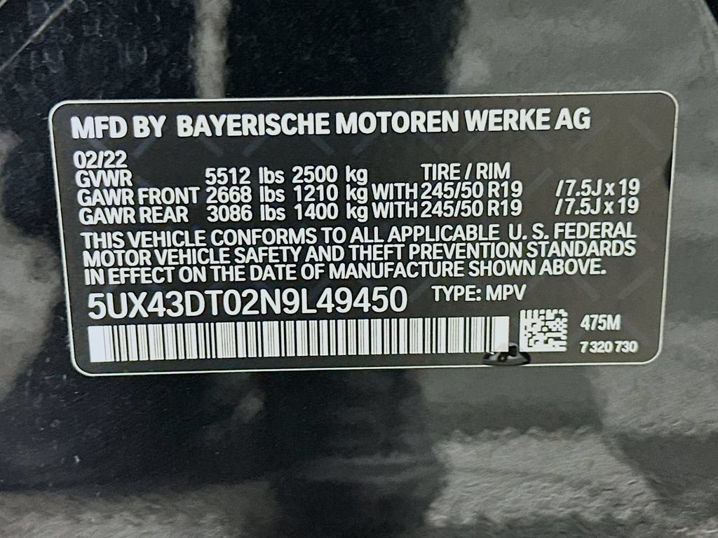 Used 2022 BMW X4 M40i w/ Premium Package AWD/4WD image 33