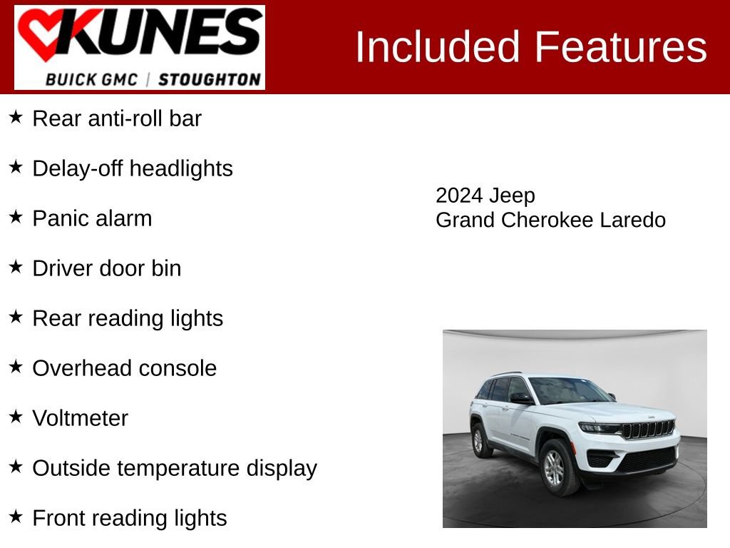 Used 2024 Jeep Grand Cherokee Laredo RWD image 3