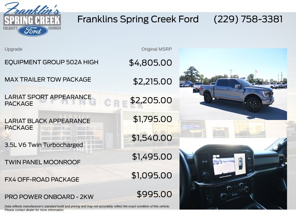 Used 2023 Ford F150 Lariat w/ Equipment Group 502A High AWD/4WD image 5