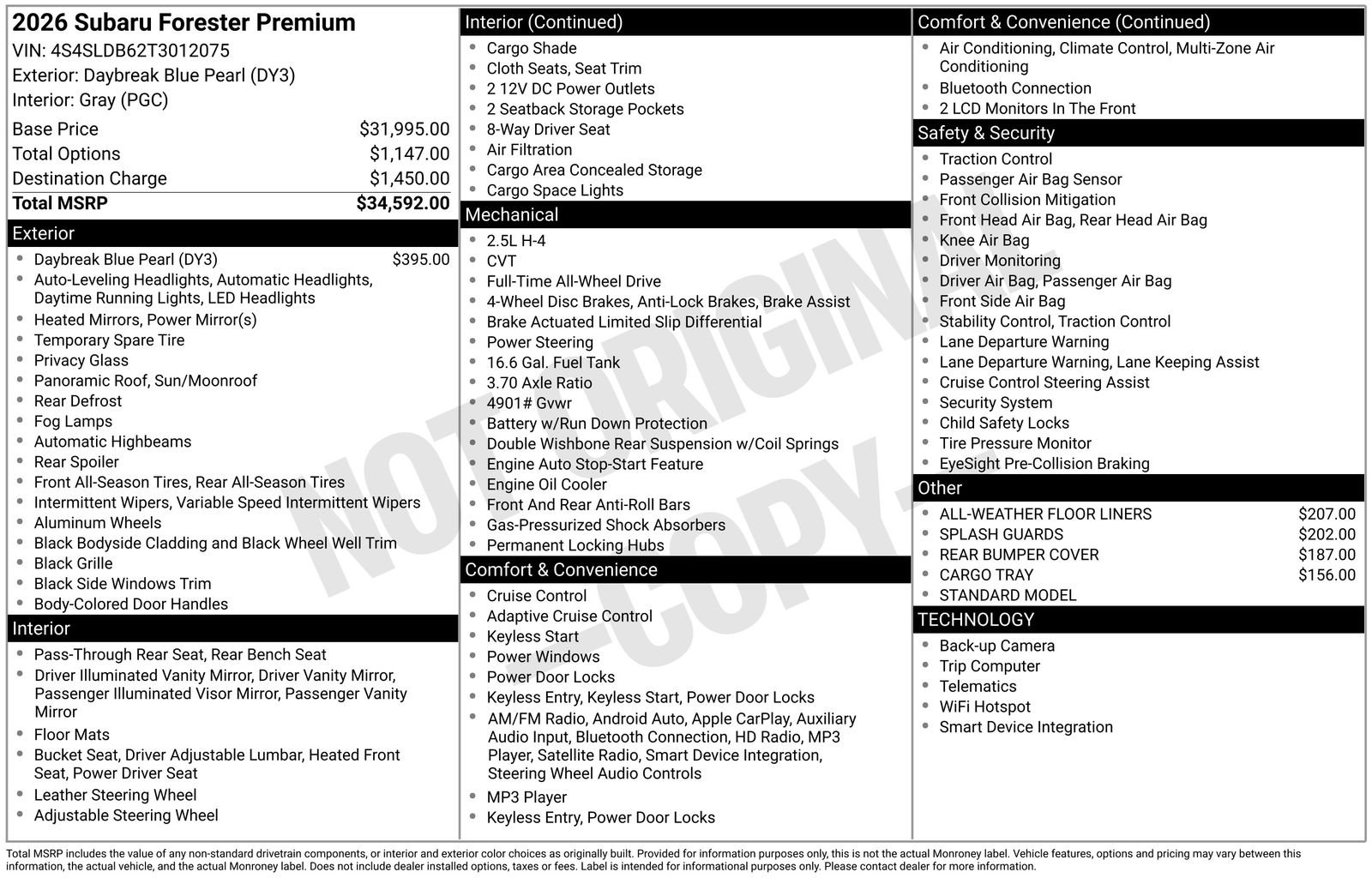 Certified 2026 Subaru Forester Premium image 7