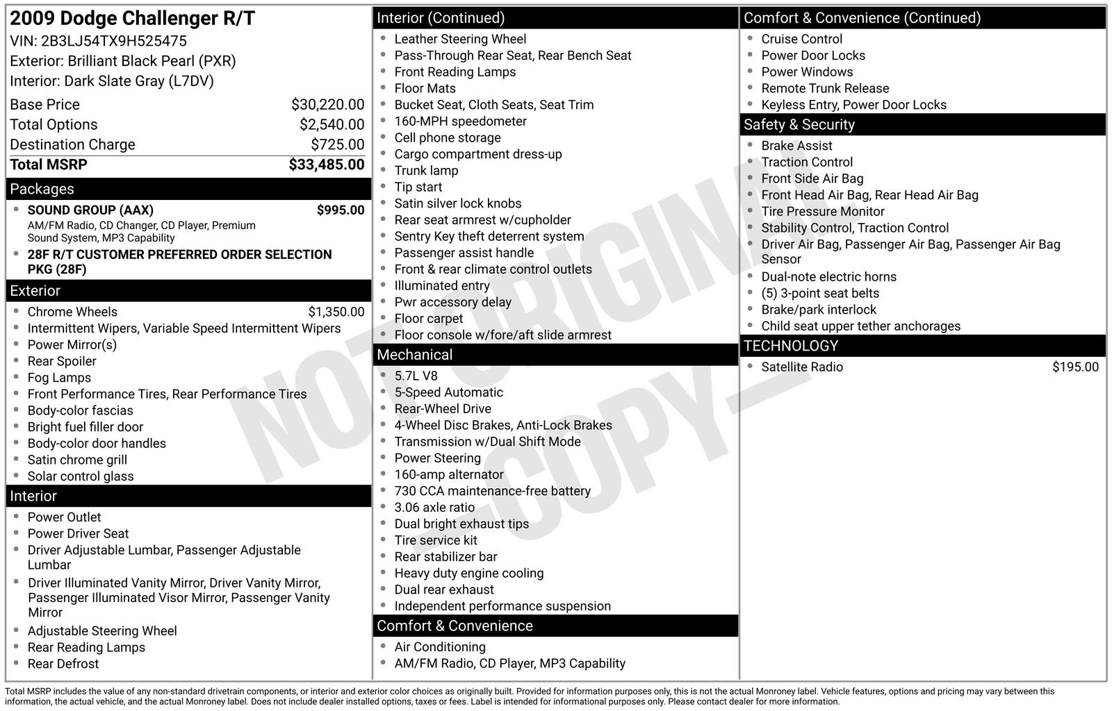 Used 2009 Dodge Challenger R/T w/ Sound Group image 13