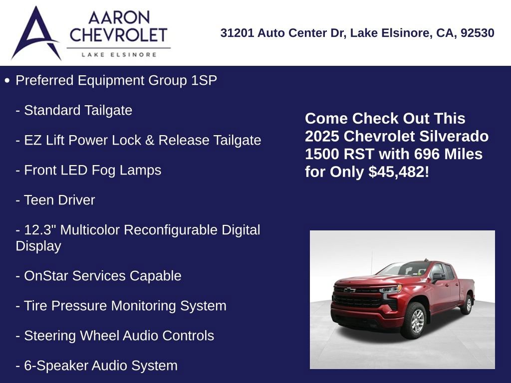 Used 2025 Chevrolet Silverado 1500 RST w/ Z71 Off-Road Package image 15