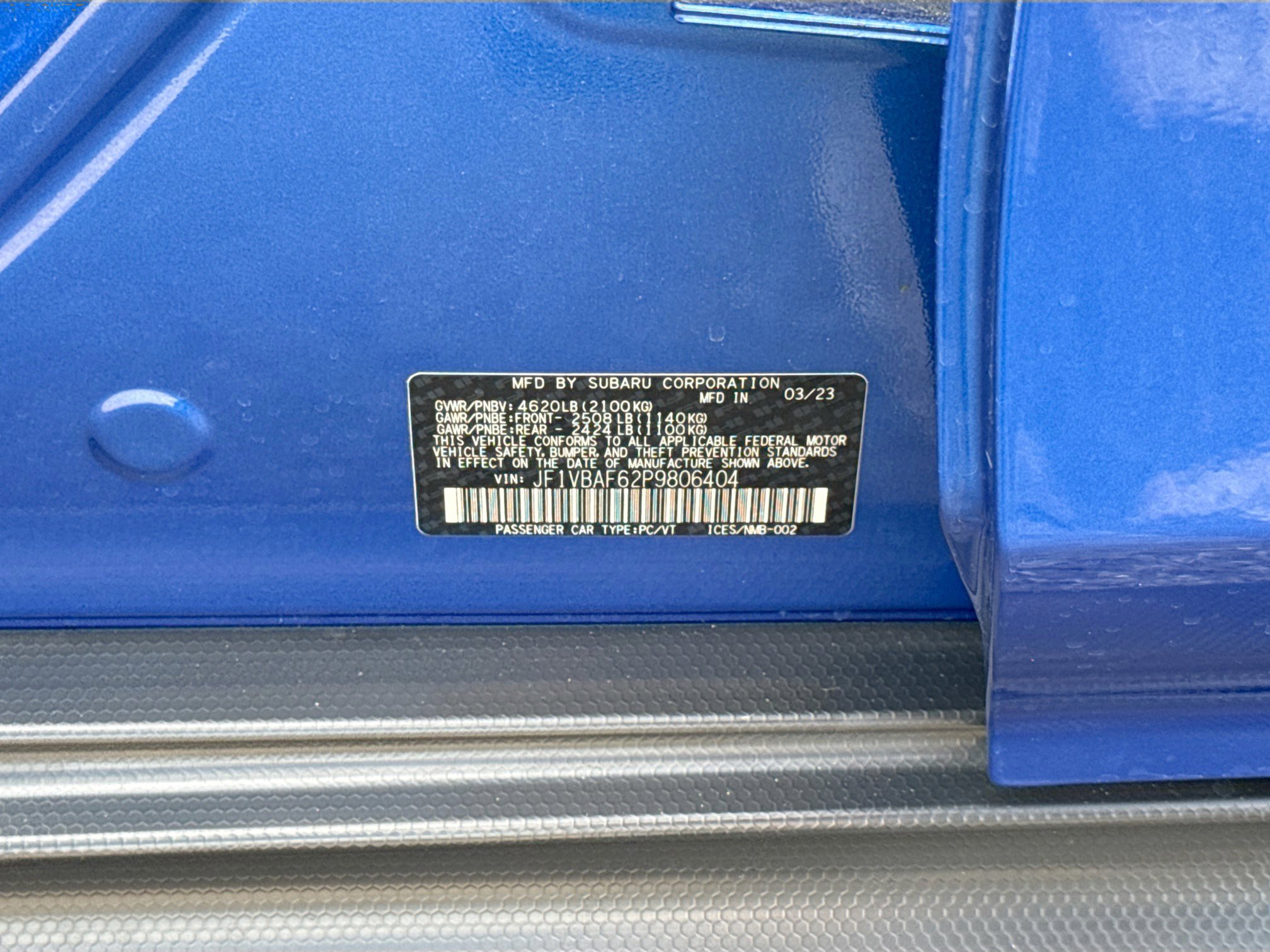 Certified 2023 Subaru WRX Premium image 42