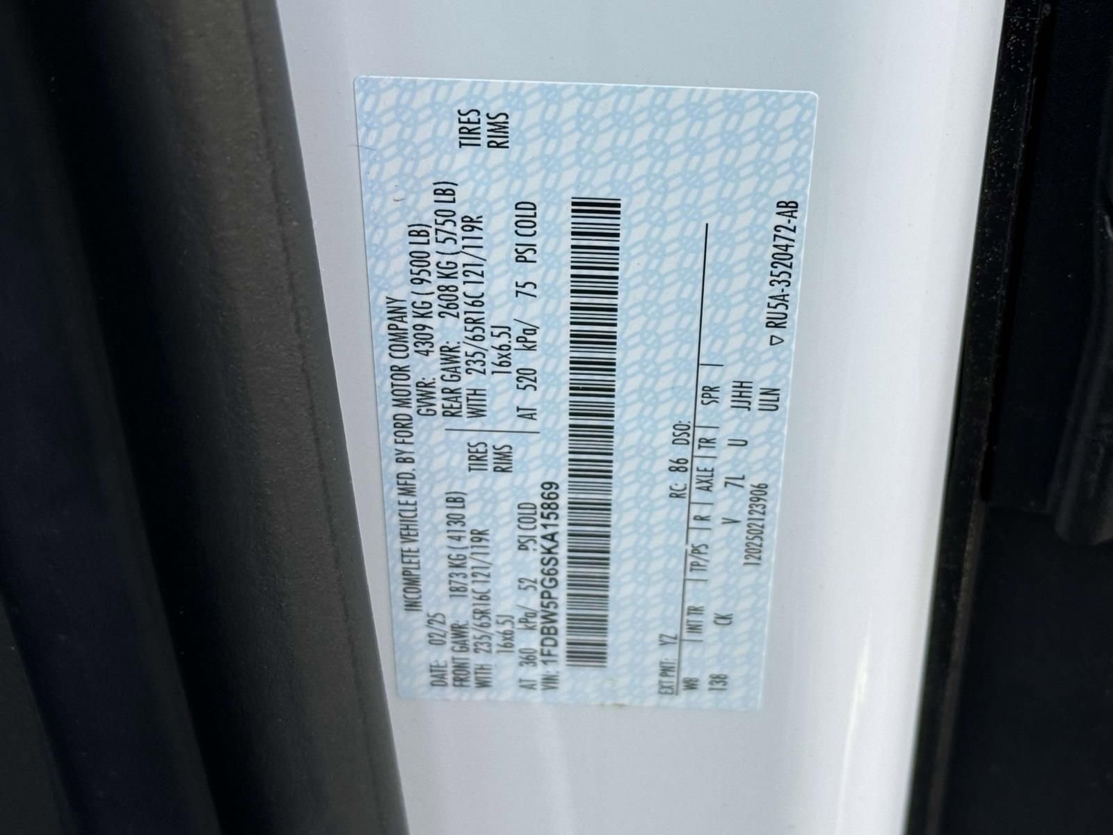 New 2025 Ford Transit 350 w/ Interior Upgrade Package RWD image 20