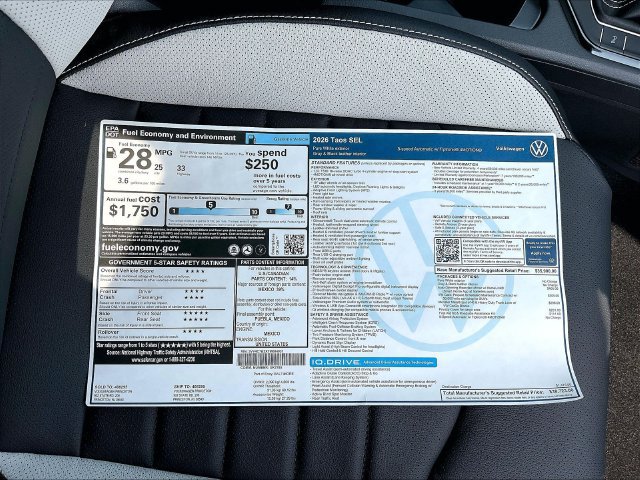 New 2026 Volkswagen Taos SEL AWD/4WD image 11