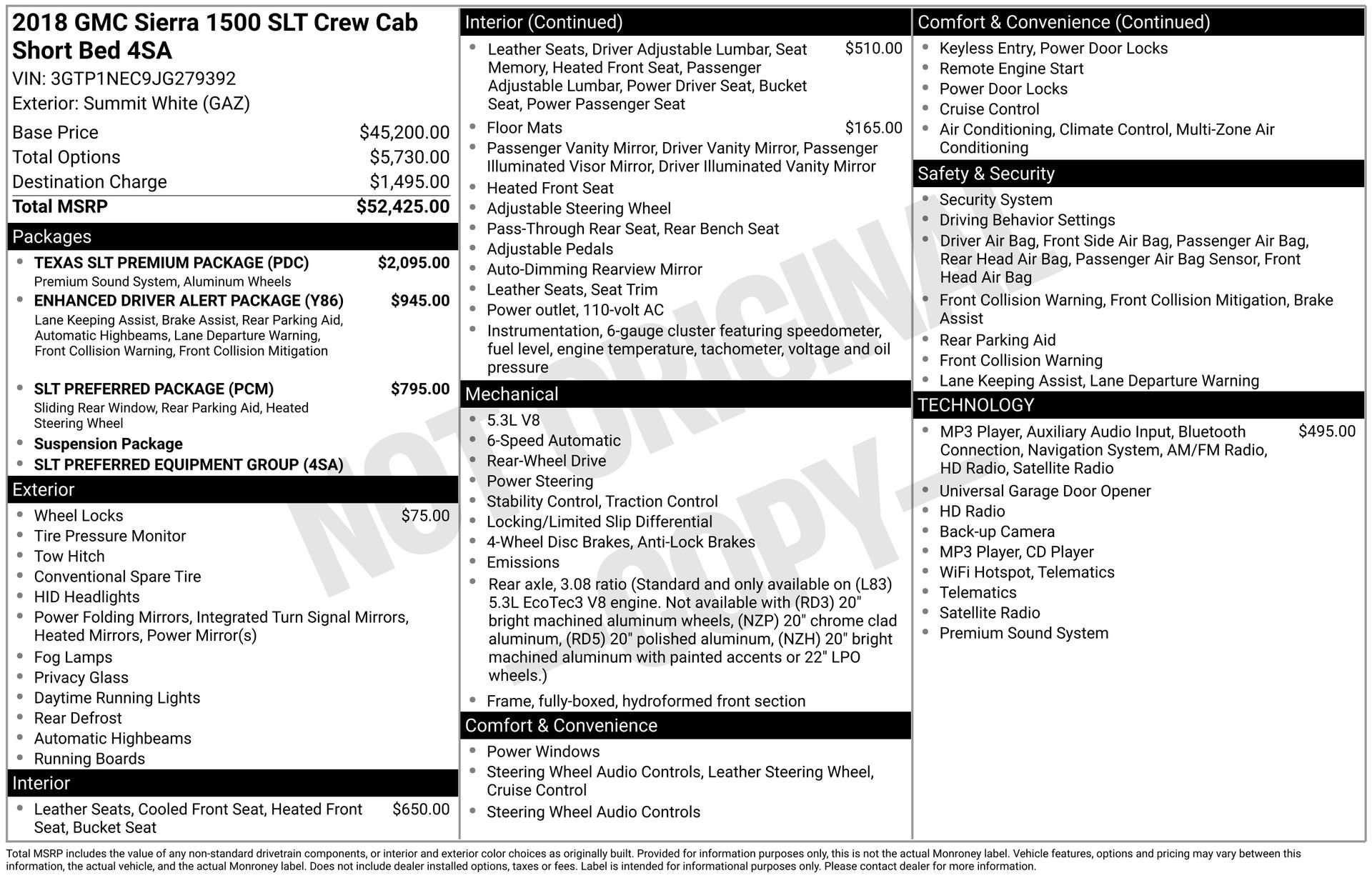 Used 2018 GMC Sierra 1500 SLT RWD image 17