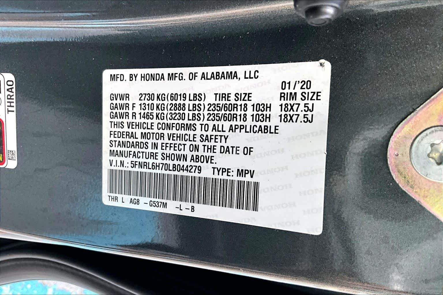 Used 2020 Honda Odyssey EX-L image 33