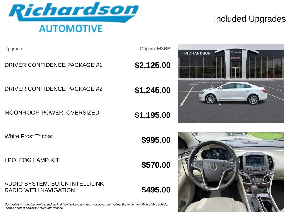 Used 2016 Buick LaCrosse Premium w/ Driver Confidence Package #1 AWD/4WD image 7