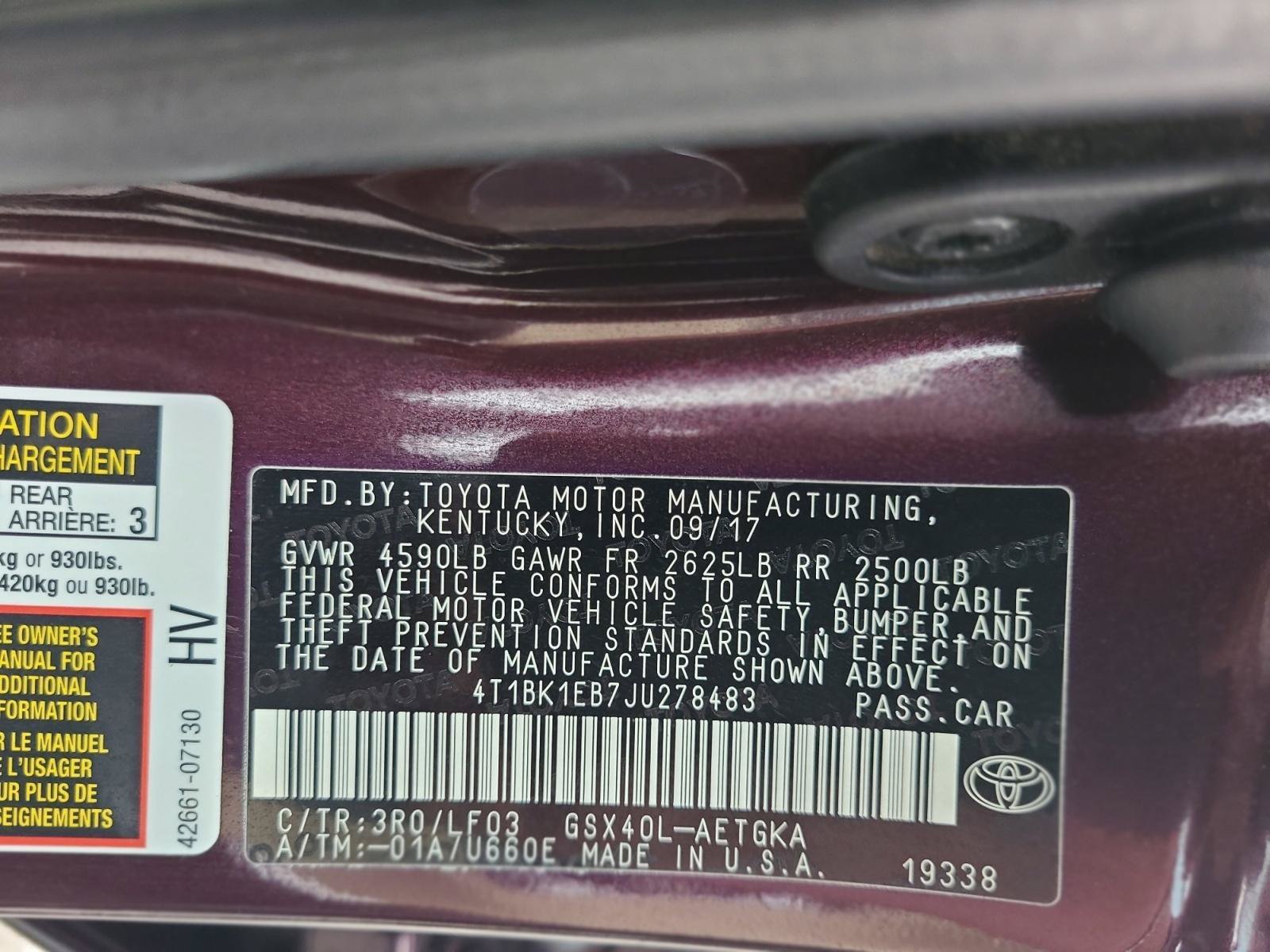 Used 2018 Toyota Avalon XLE Premium FWD image 26