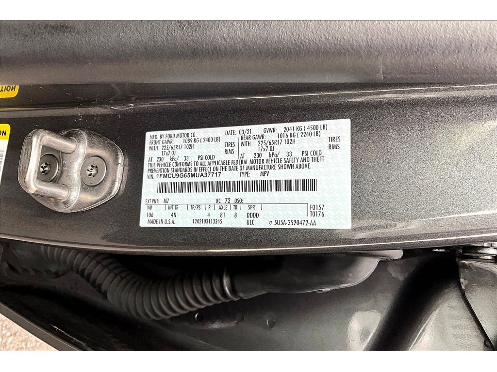 Used 2021 Ford Escape SE AWD/4WD image 30