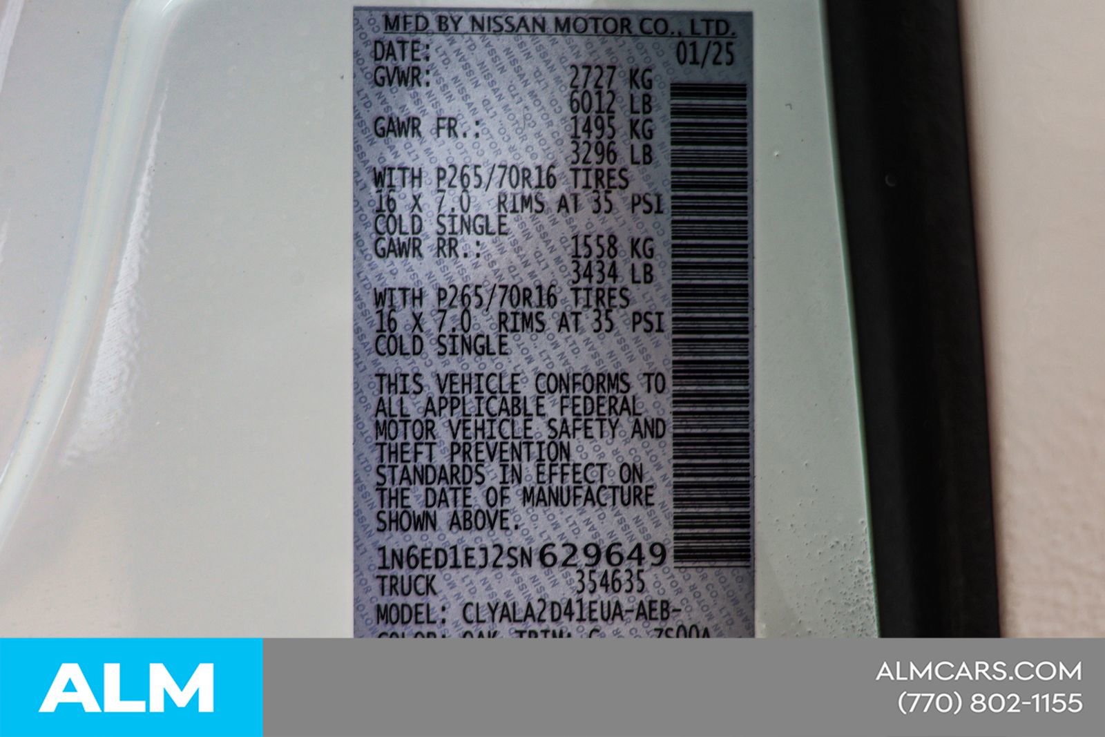 Used 2025 Nissan Frontier S w/ S Utility Package image 48