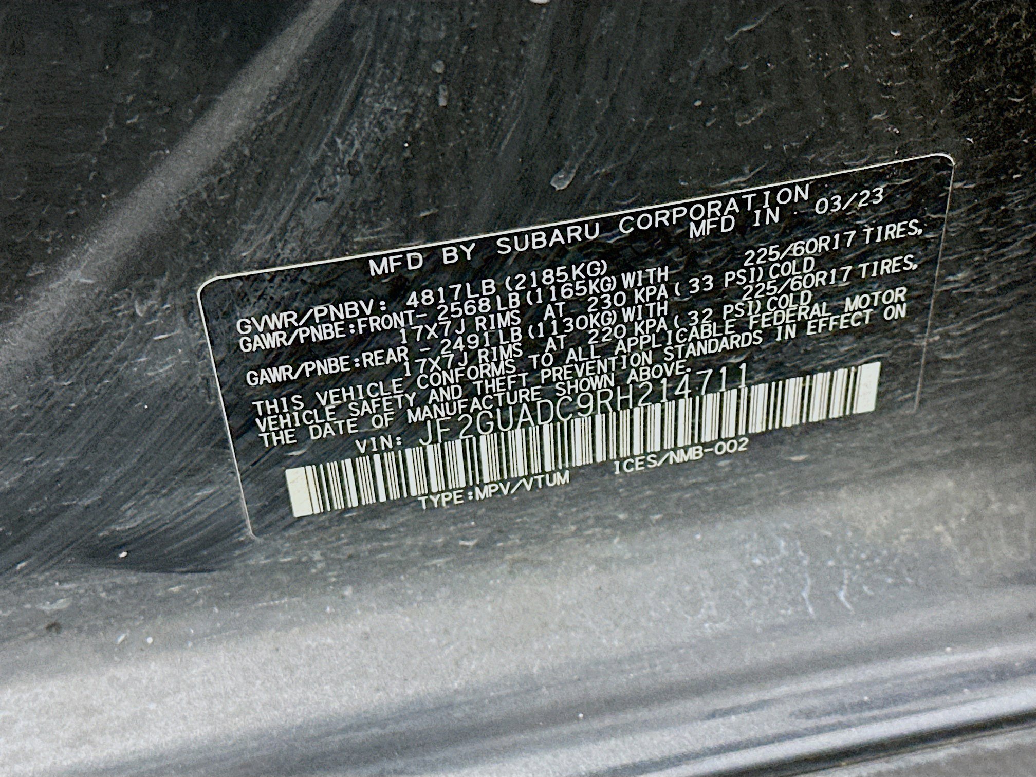 Used 2024 Subaru Crosstrek 2.0i Premium image 12