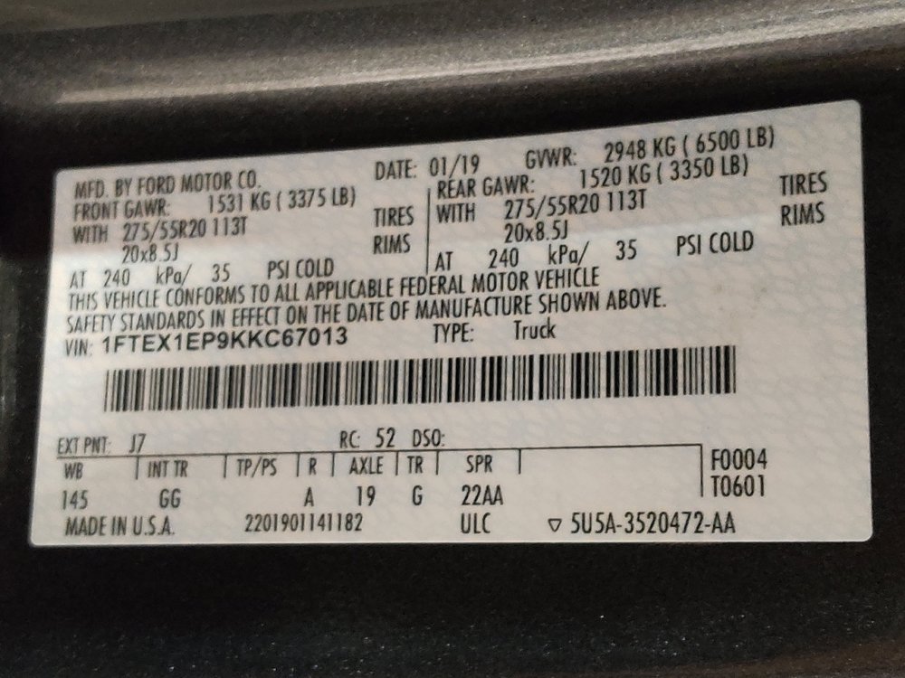 Used 2019 Ford F150 XL w/ Equipment Group 101A Mid AWD/4WD image 33