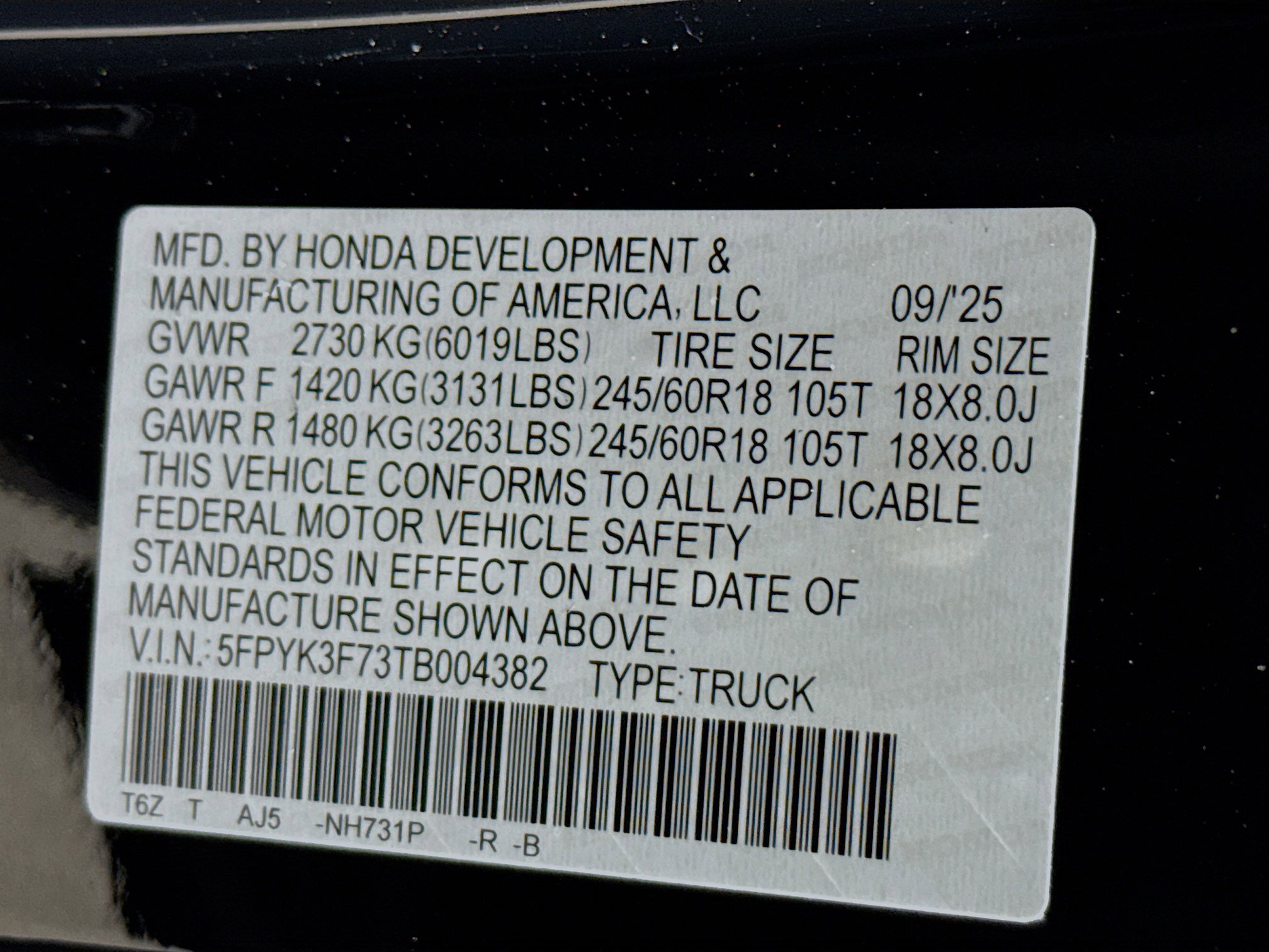 New 2026 Honda Ridgeline TrailSport+ image 39