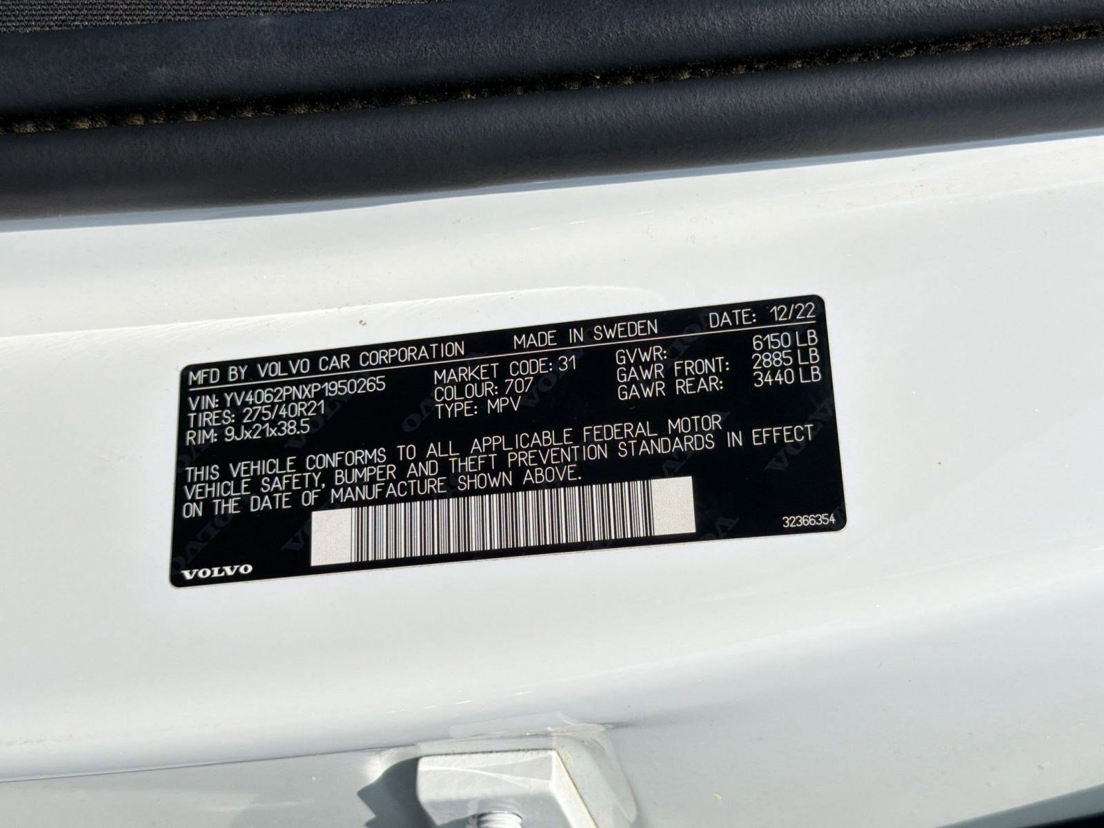 Used 2023 Volvo XC90 B6 Plus w/ Protection Package Premier AWD/4WD image 20